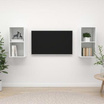 Muebles de salón de pared 2 piezas madera ingeniería