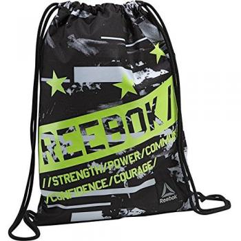 Reebok Motion U Gymsack Bolsa de Cuerdas, Niños, Negro, Talla Única