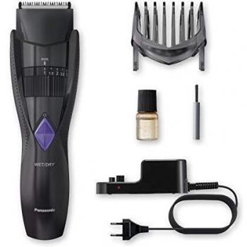 Panasonic ER-GB37-K503 - Cortapelos impermeable recargable con peina-guía, 2 en 1 barba y cabello, color negro