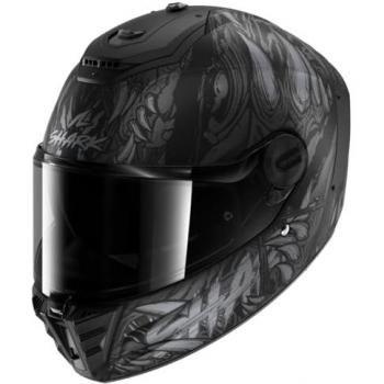 Casco Integral Shark Spartan RS Shaytan Mate Negro-Antracita XS