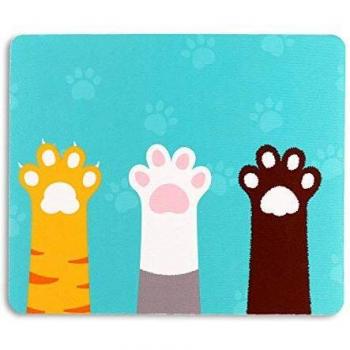AOKSUNOVA Alfombrilla de ratón para gaming, antideslizante, 24 x 20 x 0,3 cm, diseño de gato
