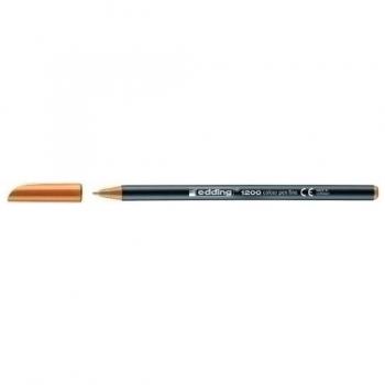 Edding 1200 - Rotulador de punta fina color naranja claro
