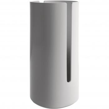 Alessi Birillo PL18 W Recipiente de Diseño para Rollos de Papel Higiénico, PMMA, Blanco