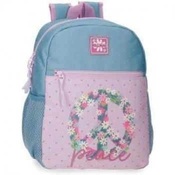 Mochila Roll Road Peace adaptable a trolley 33 cm multicolor
