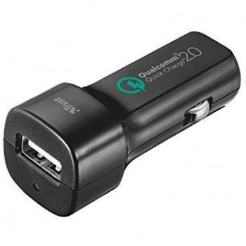 Trust Urban - Cargador ultra-rápido para tabletas y smartphones para el coche, negro