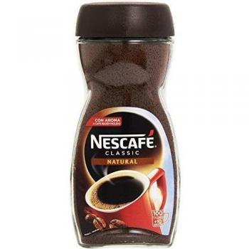 NESCAFÉ CLASSIC NATURAL todo aroma y sabor, café soluble, 100 % café, frasco de vidrio, Pack de 2 x 200 g