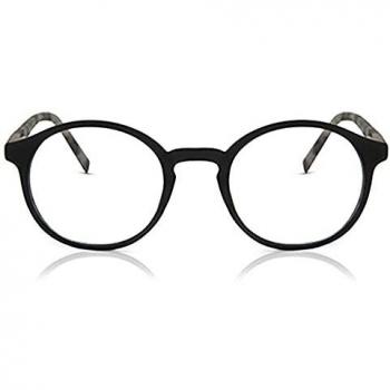 Round Montura Completa Acetato Negras Gafas Recetadas para Hombre - Gafas Anti-Azules - SmartBuy Collection