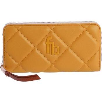 Cartera Octavia en color mostaza con cremallera de Fun & Basics.