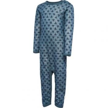 Hummel Sonny Long Sleeve Bodysuit for Boys, Stormy Weather, 0-1 Months