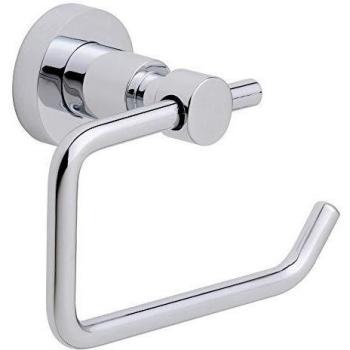Portarrollos para papel higiénico tesa Loxx, metal cromado brillante, autoadhesivo, tecnología adhesiva de montaje, 95 x 150 x 69 mm