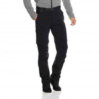 Maier Sports Tajo 2 Men's Zip-Off Outdoor Pants, Black, Size 31, Regular Fit, 4 Pockets, 90% Nylon, 10% Spandex