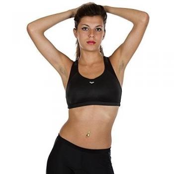Arena Lauretas, sujetador deportivo para mujer, mujer, Lauretas, negro, 110