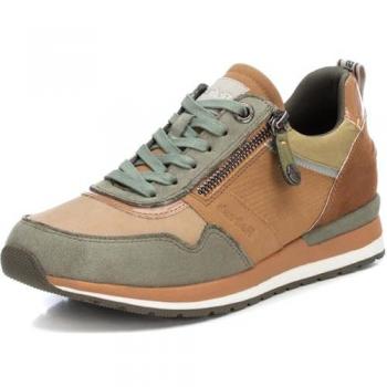 Zapatillas Refresh de Mujer con Doble Suela, Cordones y Cierre de Cremallera, Color Verde, Talla 39