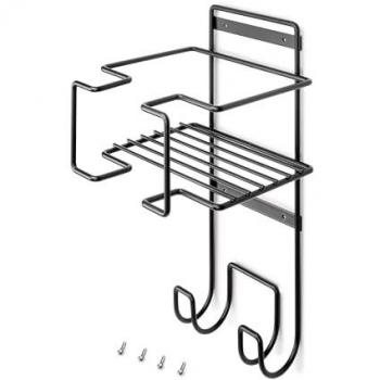 Emuca Soporte para Plancha y Tabla de Planchar, Acero, Gris Antracita