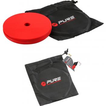Set of 10 Flat Training Markers Pure2Improve