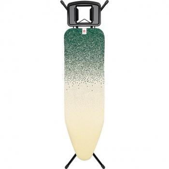Brabantia New Dawn Green Ironing Board 124 x 38 cm with Solid Steam Iron Rest