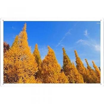 Metal cartel Cartel de chapa Hojalata sesión #32034 Golden Trees Retro Vintage Pared Decoración by hamgaacaan