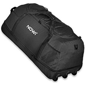 Nowi XXL Bolsa de viaje con 3 ruedas Volumen 100-135 L 81 cm Black
