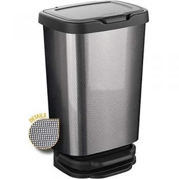 M-Home PLS 8160 Cubo con Pedal Jive, Plástico, Gris