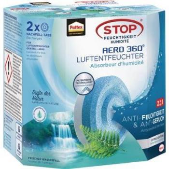 Pattex Aero 360° Deshumidificador Tabs Recarga Fragrance Agua Fresca 2x450g
