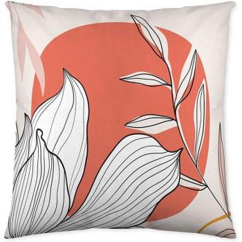 Funda de cojín NATURALS 100% algodón Naida, diseño español de 50x50 cm