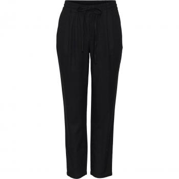 Vero Moda Jesmilo Women's Ankle Pants, Black, Linen Blend