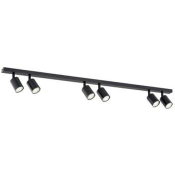 Lámpara de Techo Flash EPIKASA, Acero con recubrimiento de polvo, Negro, 116x14x4 cm