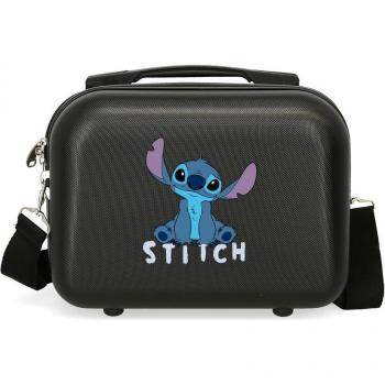 Neceser Disney Stitch Cute Negro 9L en ABS