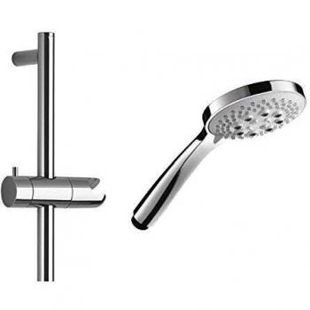Galindo Kit Ducha Multi 367513 barra Tekno con accesorios Slim Multi flexo Pvc Plata Cromado