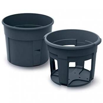 Macetero para cultivo de patatas Prosperplast Potato Grower de plástico en color antracita 39,2 (largo) x 39,2 (ancho) x 31,6 (alto) cm