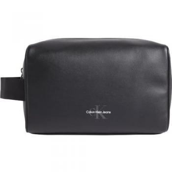 Calvin Klein - Bolso Negro para Hombre - Monogram Negro U y Neceser Hombre - Negro Talla Os