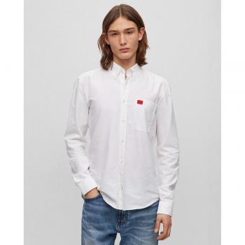 Camisa Slim Fit blanco Hugo - Elegante prenda de vestir para hombre con corte ajustado