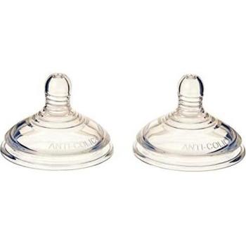 Tommee Tippee - Tetinas avanzadas anticólicos de flujo variable transparente Talla:Fast Flow