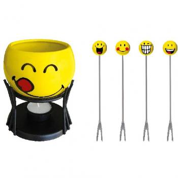 Zak Designs Smiley Emoticon Fondue de Chocolate en Caja de Regalo