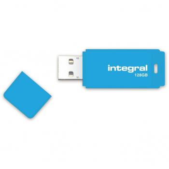 Pendrive USB 2.0 Integral Neon Azul 128GB