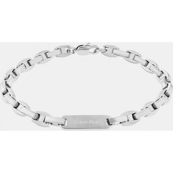 Calvin Klein - Pulsera de hombre Bold Metals de acero y Collar Calvin Klein, Acero 35000411