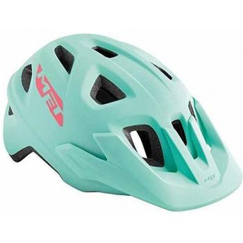 MET Eldar Niños Jóvenes Bicicleta Casco 52 – 57 cm MTB Skate Cabeza Media Carcasa Mountain Bike, 5700250, Color Azul Claro