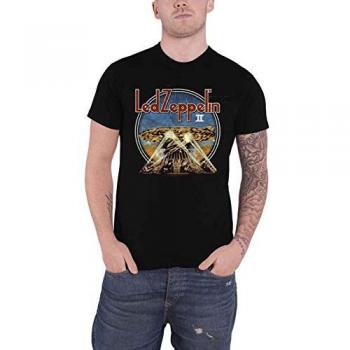 Led Zeppelin LZII Searchlights Men's T-Shirt Black 100% Cotton