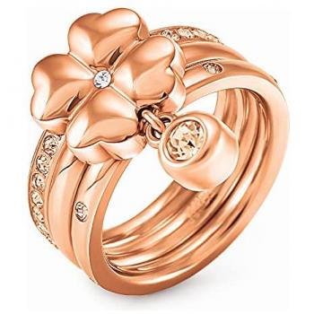 Anillo de Mujer Folli Follie de Acero Inoxidable Color Rosa Talla 10 (Referencia: 3R15T006RYC)