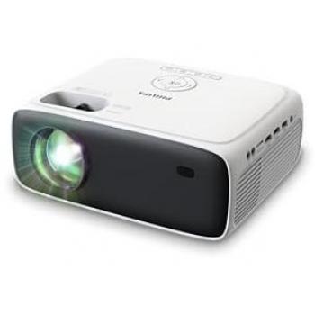 Proyector Philips NeoPix 200 HD (1080p, 200 lúmenes ANSI, Wifi/Bluetooth, Correcciones de Imagen Múltiples) Blanco