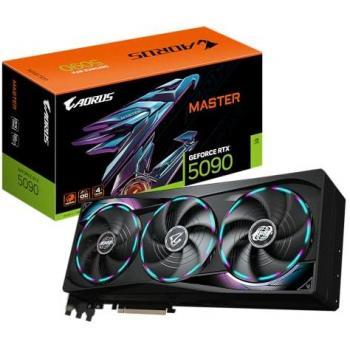 Gigabyte AORUS GeForce RTX 5090 MASTER 32GB GDDR7 Graphics Card - PCI-E 5.0, DLSS4, 512-bit Memory Interface, 2655MHz Core Clock
