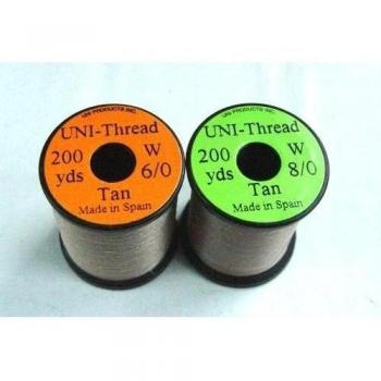 UNI 1 x Hilo Atado de Moscas - Tan - 200 Yardas