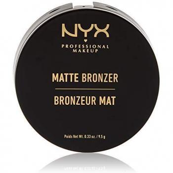 NYX Professional Makeup Polvos bronceadores Matte Bronzer, Polvos compactos, Sin brillos, Fórmula vegana, Tono: Light