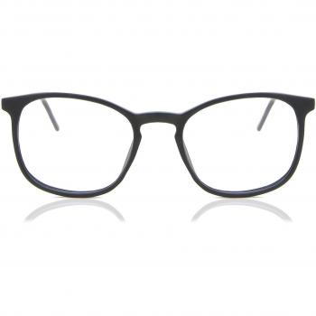 Gafas Recetadas Cuadrado Montura Completa Plástico Negras para Hombre - Gafas Anti-Azules - SmartBuy Collection
