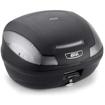 Givi E470NT Simply III Tech Monolock Baúl con Placa y Cover Negro Mate, Carga Máxima 3 Kg