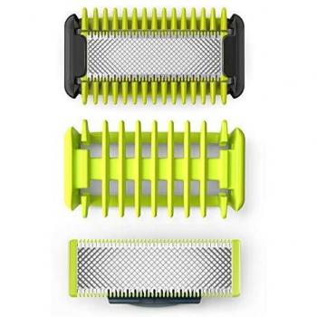Philips OneBlade cara y cuerpo QP620/50 - Cuchilla de recambio para Philips OneBlade cara y cuerpo, 1 cuchilla para cuerpo, 1 para cara y 1 peine-guía