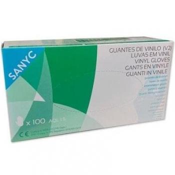 Guante de Vinilo Newmark sin Polvo Talla Pequeña 100 unidades