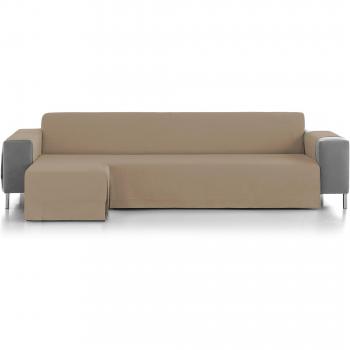 Eiffel Textile Marsella Cubre Sofá Algodón Beige 240 x 195 x 2 cm Chaise Longue Brazo Izquierdo