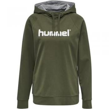 Hummel Women's Hmlgo Logo Hoodie - Regular Fit Cotton Sweatshirt