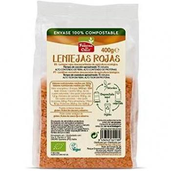 La Finestra Sul Cielo Lentejas Rojas Bio ,Envase Compostable, 400g